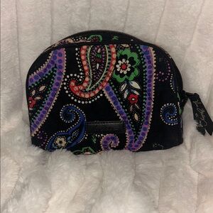 Vera Bradley Kiev Paisley Lined Makeup Bag Cosmetic Bag Travel Bag EUC